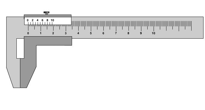 Чертеж штангенциркуля в компасе